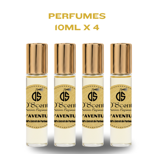 Perfumes 10ml x 4